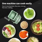 4 In 1 Handheld Electric Vegetable Cutter Chili Slicer